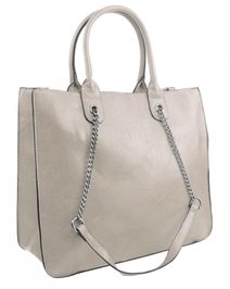 JGL Krémová velká dámská kabelka do ruky i přes rameno