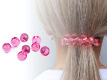 Plastový transparentní korálek / knoflík Ø13 mm 10 g