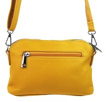 Růžová crossbody dámská kabelka se třemi oddíly 5414-BB