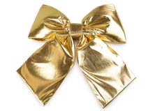 Vánoční mašle metalická XXL 30x35 cm