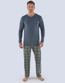 Pánské pyžamo dlouhé, s potiskem Pyžama 2019 79071P