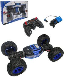 RC Auto Double-Sided velká kola na vysílačku 2,4GHz na baterie Světlo USB