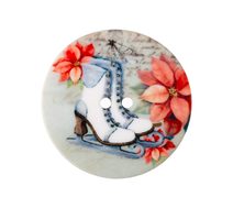 Knoflík - sada 3 ks Bílá,Červená,Šedá 401678 průměr 35 mm