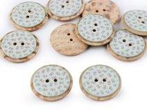 Knoflík s patchworkovým vzorem velikost 40" 10 ks