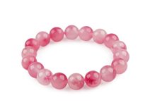 Náramek z minerálních, syntetických a skleněných korálků