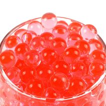 Hydrogel - Vodní perly 10 g - červená
