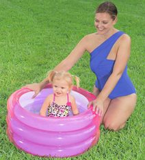 BESTWAY Baby bazének nafukovací 3 komory 70cm kulatý 2 barvy 51033