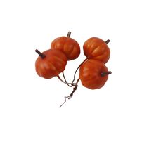 Dekorace dýně na drátku, 4 ks X7540