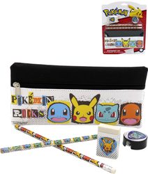 Školní dětské potřeby Pokémon malý set 4ks v pouzdře
