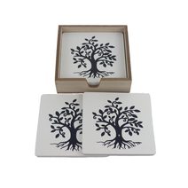 Dřevěné podtácky, 6 ks D6807 - 11 cm