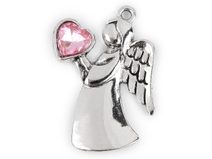 Přívěsek anděl se srdcem 24x36 mm