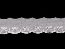 Bavlněná madeira - štykování šíře 35 mm návin 13 METRŮ