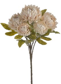 Chryzantéma 46 cm - krém vintage