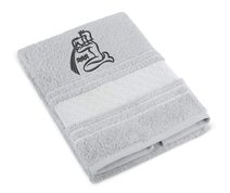 Froté ručník mozaika se znamením VODNÁŘ Šedá 123/042