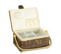 BOX na šití Hnědá č. 8 24x17,5x13 cm