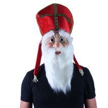 Vánoční punčocha zelená se sněhulákem