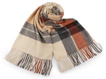 Šátek / šála / pléd s třásněmi 65x175 cm