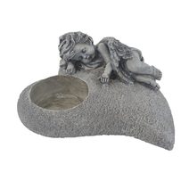 Svícen na čajovou svíčku srdce X6457 - 19,5 × 18,5 × 9 cm