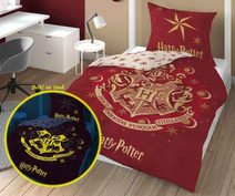 Povlečení Harry Potter Burgund svítící Bavlna, 140/200, 70/80 cm