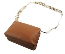 Světle fialová crossbody dámská kabelka se třemi sekcemi Jessica