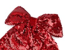 Vánoční mašle flitrová XXL 30x34 cm