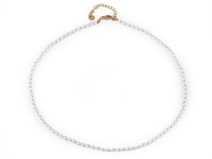 Perlový náhrdelník z korálků ve tvaru rýže