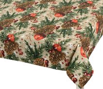 Ubrus VÁNOCE Zelená,Béžová,Oranžová 4300/125