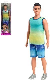 MATTEL BRB Barbie panák Ken letní fashion ombré obleček tričko + šortky