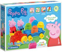 CLEMENTONI CLEMMY Baby vláček herní set s kostkami Peppa Pig