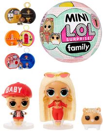 L.O.L. Surprise! OMG Mini rodinka 2 panenky + zvířátko 8 překvapení v kouli