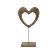 Dekorace srdce D7685/A - 13×5×24.5 cm