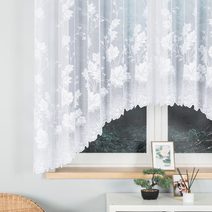 Oblouková záclona Tereza 160x500 cm bez řasící pásky