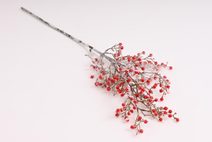 Dekorační větev s bobulemi 371483 - 75 cm