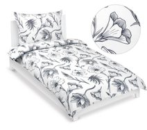 Povlečení flanelové Bílá,Šedá 12/935 140x200, 70x90 cm