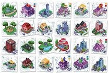 Hra Šňůrky a dírky kreativní set 4 karty s 8 provázky vyšívání obrázků