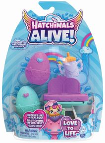 SPIN MASTER Hatchimals set 2 zvířátka s kočárkem a lahvičkou ve vajíčku