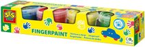 SES CREATIVE Barvy základní prstové baby set 4x 110ml v kelímku