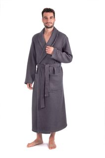 Unisex župan Esbo vaflový antracit 21 23 9551