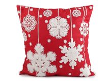 Vánoční povlak na polštář vyšívaný 45x45 cm