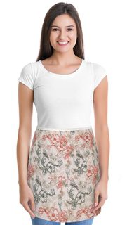 Kuchyňská zástěra DANA - do pasu Bílá 189/809