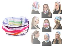 Multifunkční šátek pružný, bezešvý barevný | Šátky multifunkční | Mikaton.cz