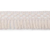 Bavlněné třásně / krajka šíře 55 mm METRÁŽ