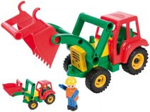Auto traktor/nakladač s figurkou aktivní se lžící plast 35cm