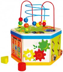 Bino baby motorická kostka 7v1 (provlékačka, aktivity)