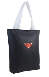 Velká modrá měkká shopper dámská kabelka s látkovými uchy S211