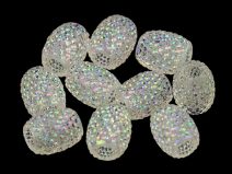 Plastové korálky s velkým průvlekem 13x15 mm 5 kusů
