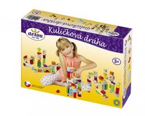 Stavebnice Malý Architekt kostky dřevo 120ks v krabici 29x20x6cm