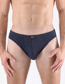 GINA pánské slipy s úzkým bokem, úzký bok, šité, s potiskem 70071P