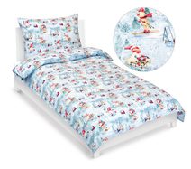Povlečení dětské - Vánoce Modrá,Bílá,Červená 90/CH1 140x200, 70x90 cm