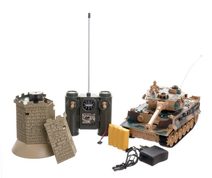 Tank RC plast 27cm 40MHz na baterie+dobíjecí pack se zvukem v krabici 37x17x19cm